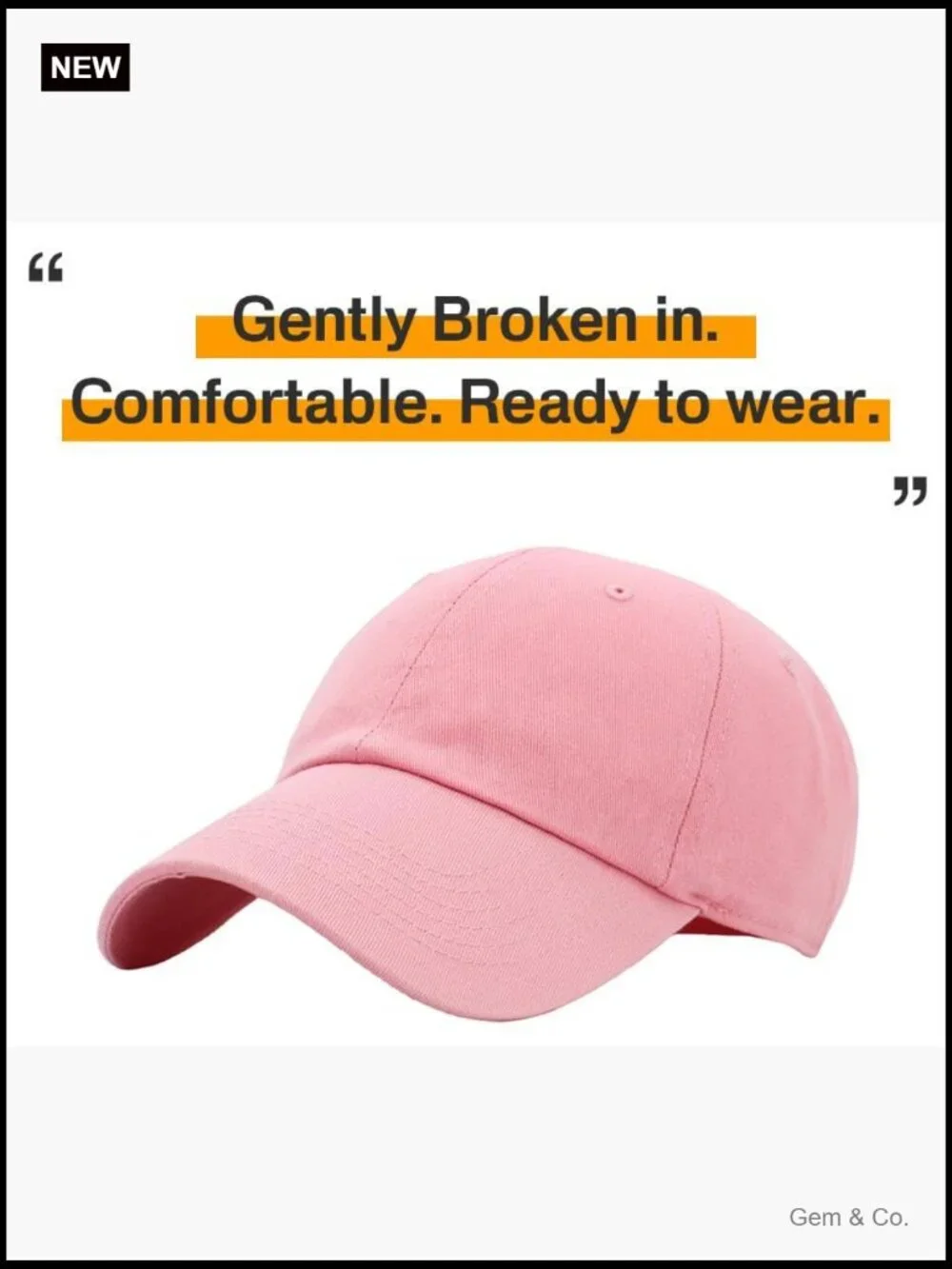 Unisex Classic Low Crown Adjustable Baseball Cap Dad Hat Cotton